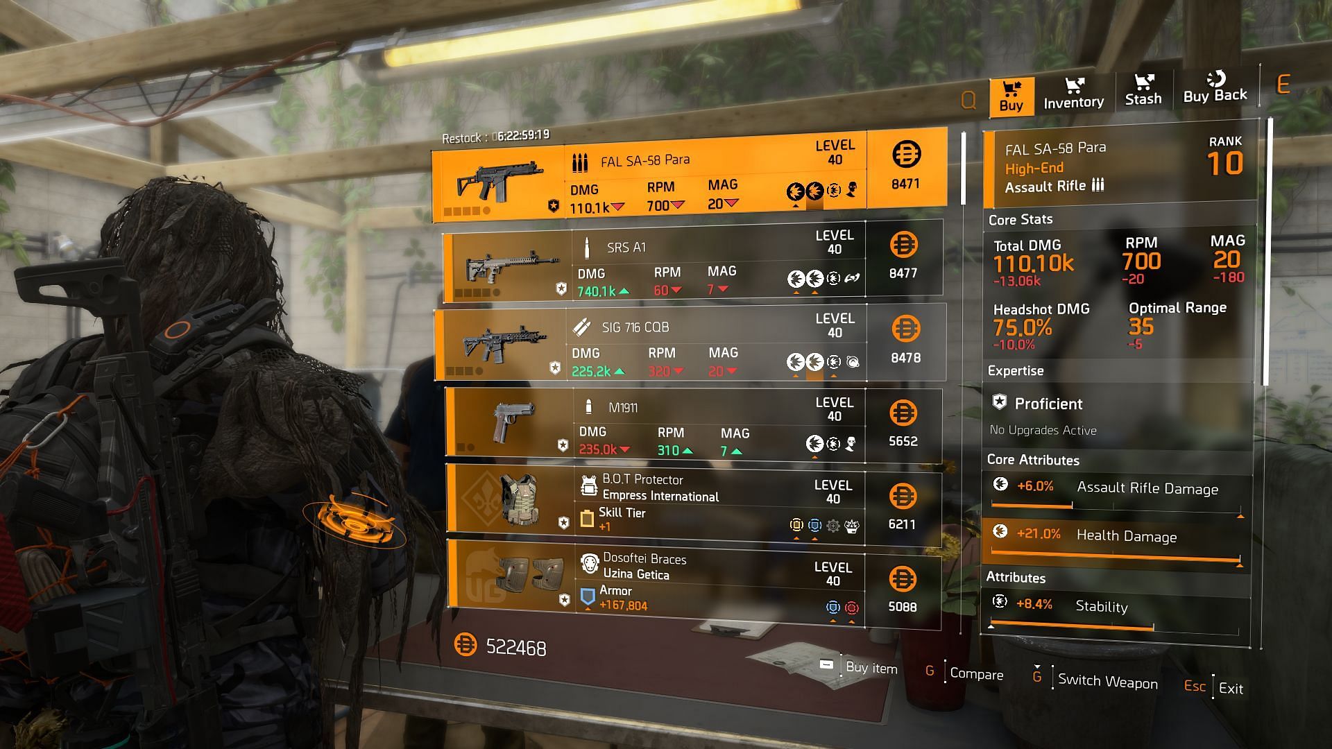 The Division 2 vendor at Haven Atrium (Image via Sportskeeda Gaming || Ubisoft)